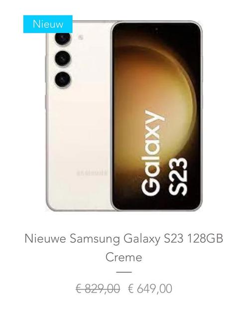 Nieuwe Samsung Galaxy S23 128GB Crme
