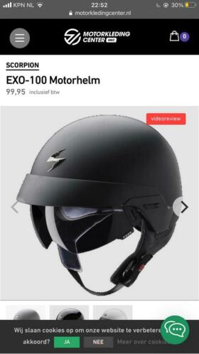 Nieuwe Scorpion EXO-100 Motorhelm
