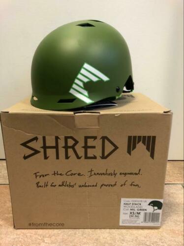 Nieuwe Shred wakeboard helm groen XS  M (5256cm), woodland