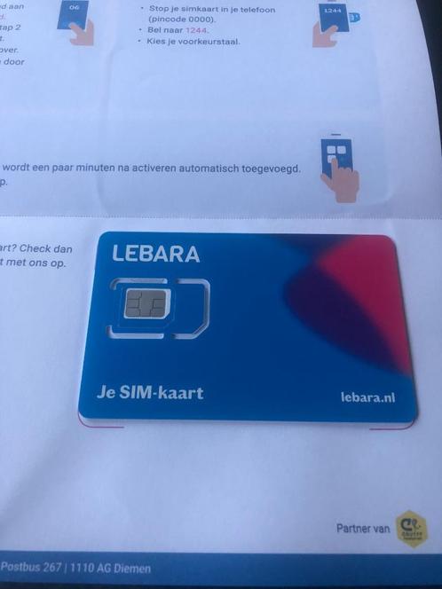 nieuwe  sim kaart  prepaid  met  15  euro  bel tegoed   en
