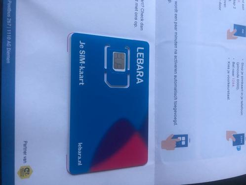 nieuwe sim kaart prepaid met 15 euro bel tegoed en  beschrij