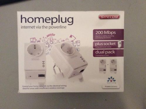 nieuwe Sitecom homeplug netwerk via stroom 