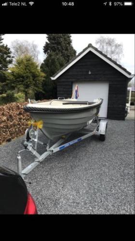 Nieuwe SLOEP Amigo 390 met Trailer en Honda 4 takt bb motor