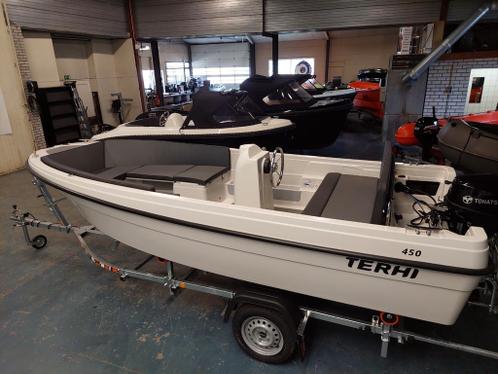 Nieuwe Theri 450 Tender  trailer  Tohatsu 9.8 AANBIEDINGEN