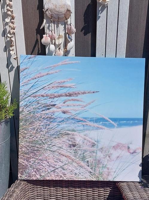 Nieuwe Tuinposter op canvas zeezicht 58x58cm, ophalen