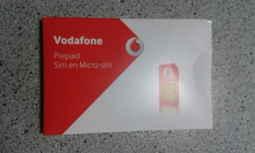 Nieuwe Vodafone prepaid kaart