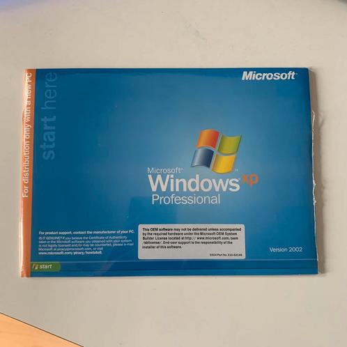 Nieuwe Windows XP Professional installatieset