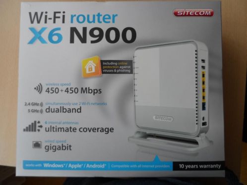 Nieuwe X6 Sitecom Router N900