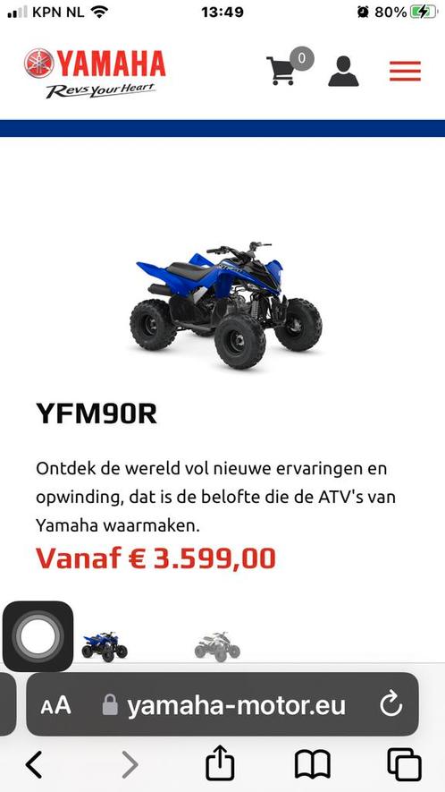 Nieuwe YAMAHA YFM90