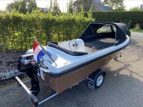 Nieuwstaat admiral 470  suzuki 8pk 4 takt amp nieuwe damco