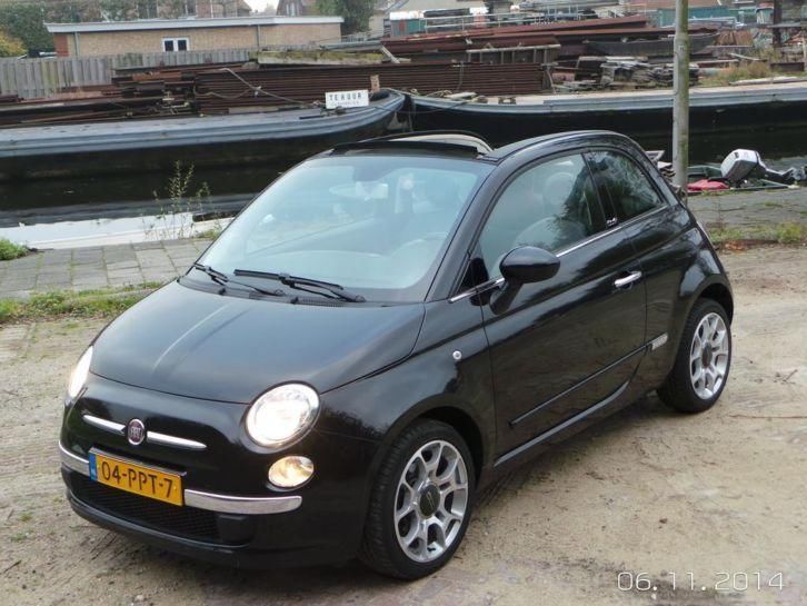 NIEUWSTAAT Fiat 500 cabrio, 2011, leer, org NL, 33000 KM