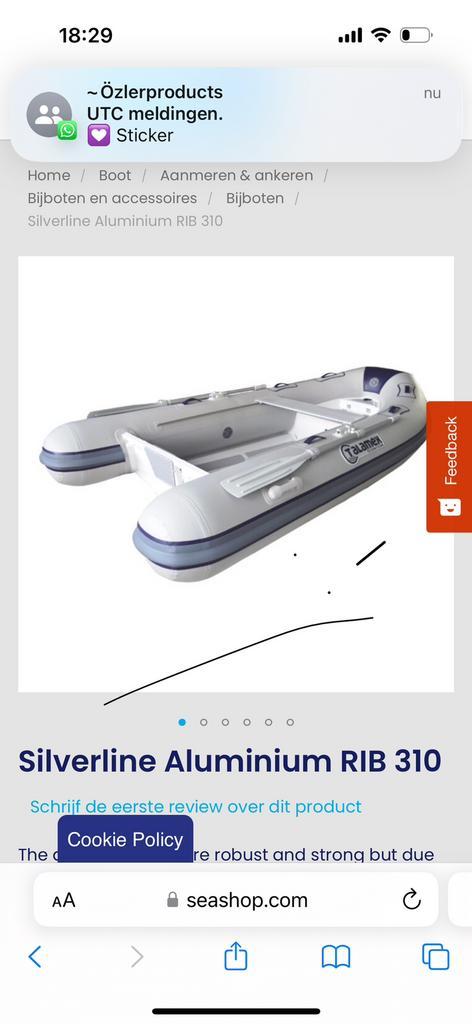 Nimarine rubberboot met aluminium vloer