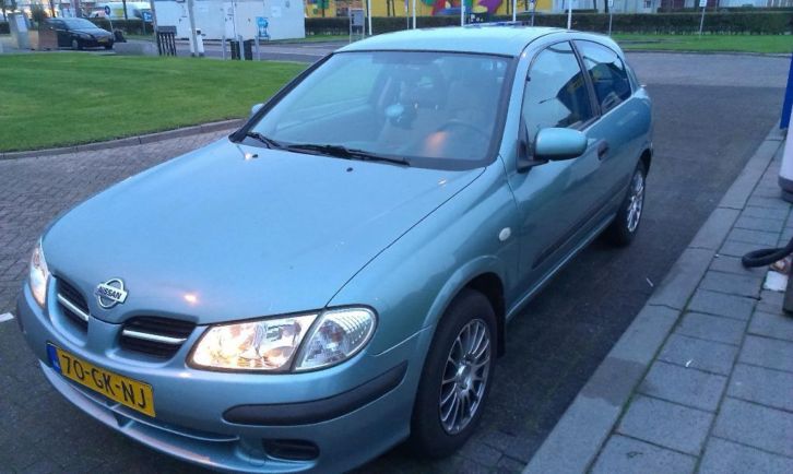 Nissan Almera 1.5 3D 2001 Groen NWE APK, zeer goede staat