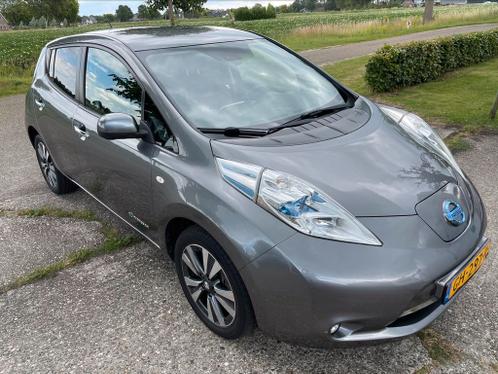 Nissan Leaf, 2015, Grijs, tekna, leer, cruise,