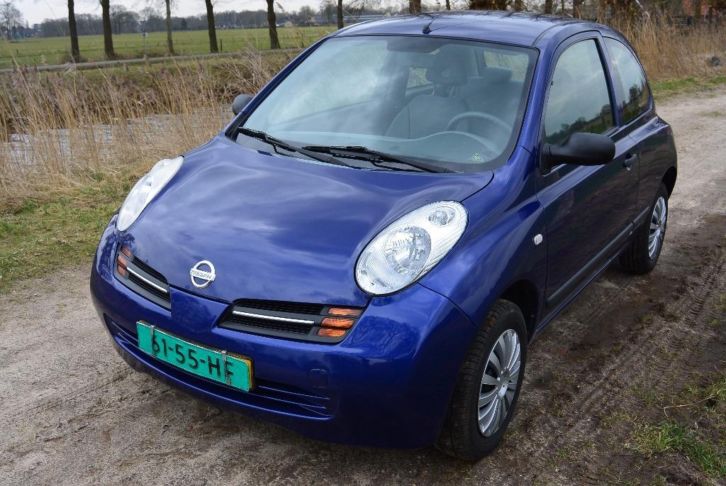Nissan Micra 1.2 59KW 3DR 2003 Blauw(NW MODEL )
