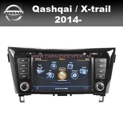 Nissan Qashqai Xtrail 2014 radio navigatie bluetooth GPS DVD