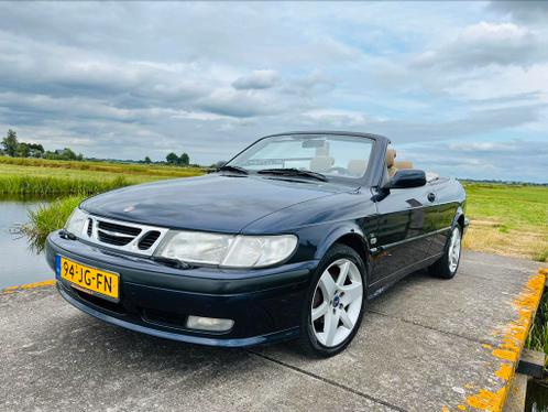 NL Saab 9-3 2.0 T SE Cabrio  Blauw, Beige int, 185 PK