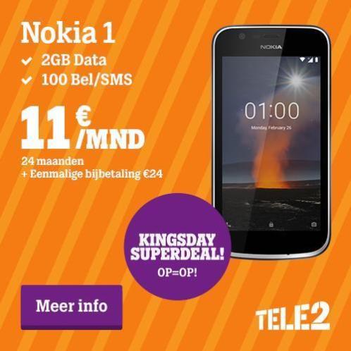 Nokia 1 Kingsday Superdeal Inclusief abonnement