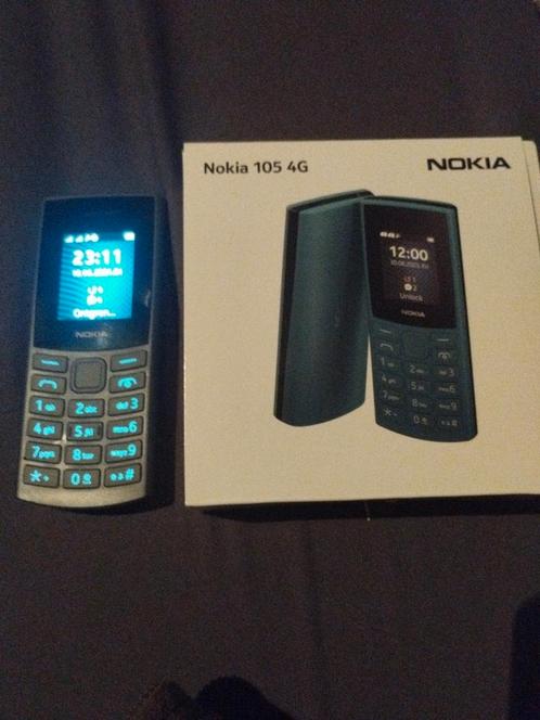 Nokia 105 4g, dual sim, kleur zwart