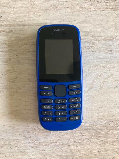 Nokia 105, blauw, dual sim.