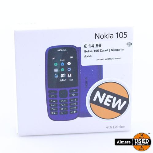 Nokia 105 Zwart  Nieuw in doos