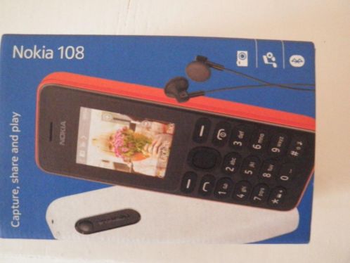  Nokia 108 nieuw in de doos incl. T-Mobile simkaart 