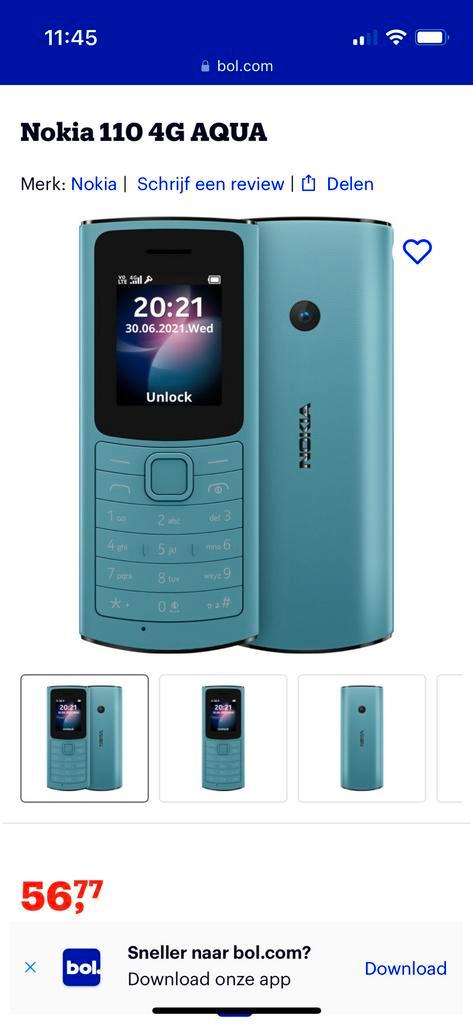 Nokia 110 4g blauw