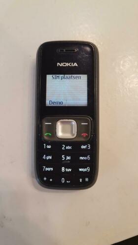 Nokia 1209 simlockvrij werkt prima
