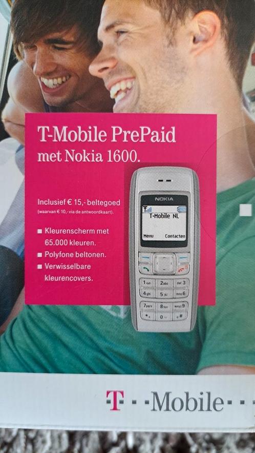 Nokia 1600 met T-Mobile simkaart met 15 euro tegoed