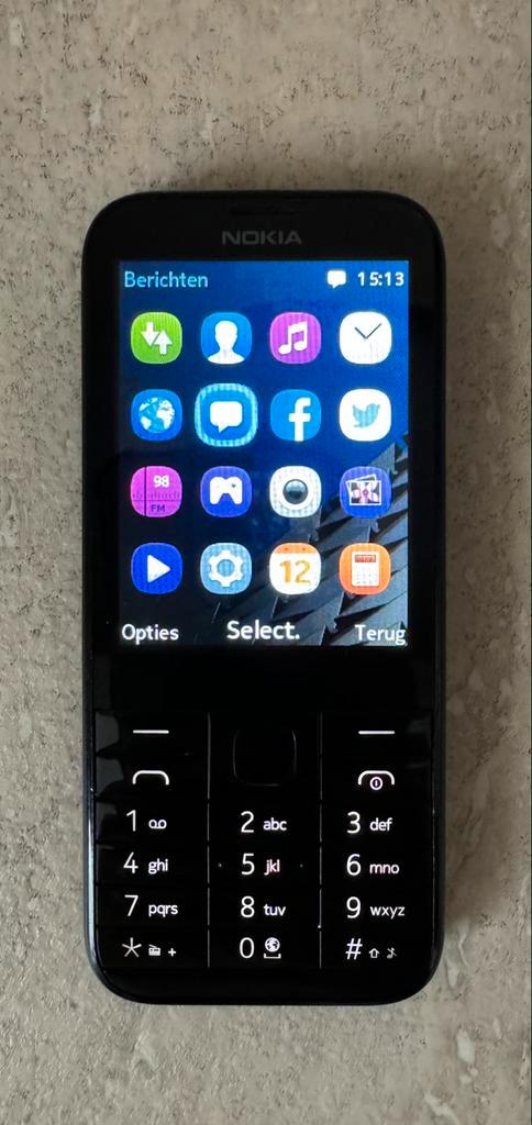 Nokia 220 zwarte enkele sim