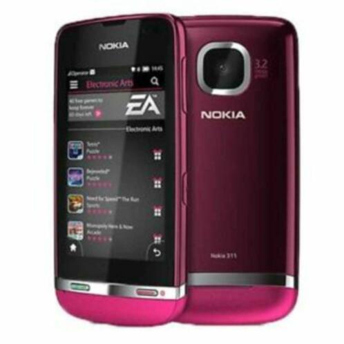 Nokia 311 pink met wifi werkt prima