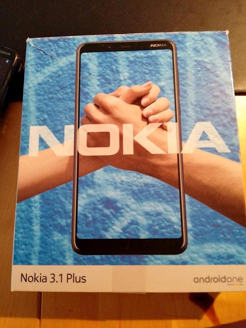 Nokia 3.1plus met hoes en doos zonder beschadigingen