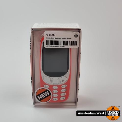 Nokia 3310 Dual-Sim Rood  Nieuw in verpakking