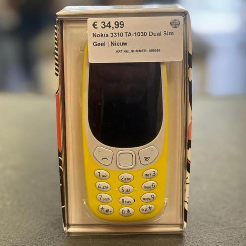 Nokia 3310 TA-1030 Dual Sim Geel  Nieuw