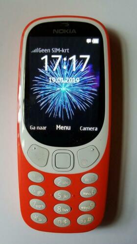 Nokia 3310,kort gebruikt.(rood)