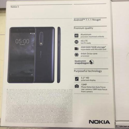 Nokia 5 TA-1024 SS (Black) NIEUW