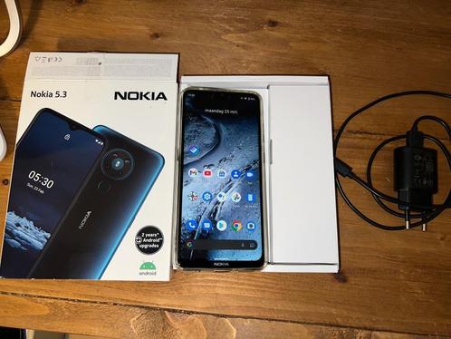 Nokia 5.3 android 12 nieuwstaat met oplader en doos