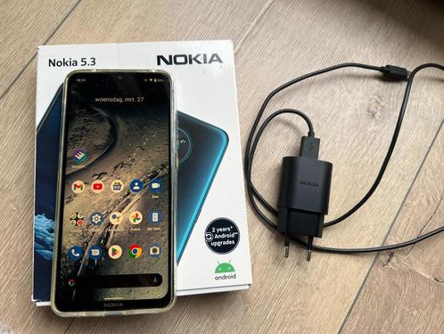 Nokia 5.3 Blauw met doos en oplader nieuwstaat