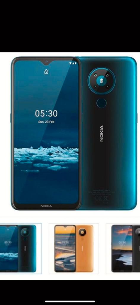 Nokia 5.3 (blauw) zgan (incl hoesje)