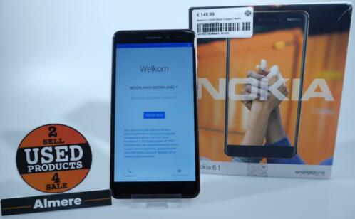 Nokia 6.1 32GB Black Copper  Nette staat met garantie