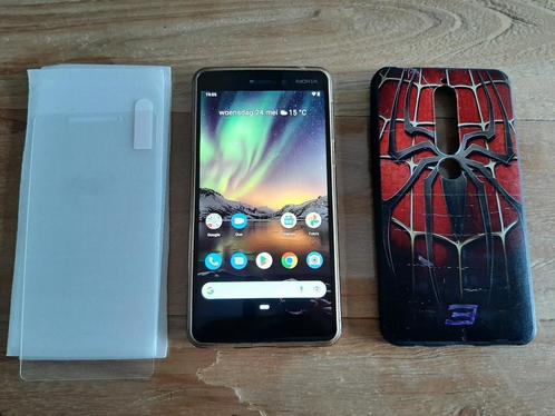 nokia 6.1 TA-1043 32 gb incl. 3 screenprotectors  2 hoesje