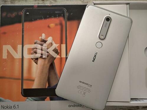 Nokia 6.1 white iron android one versie 10