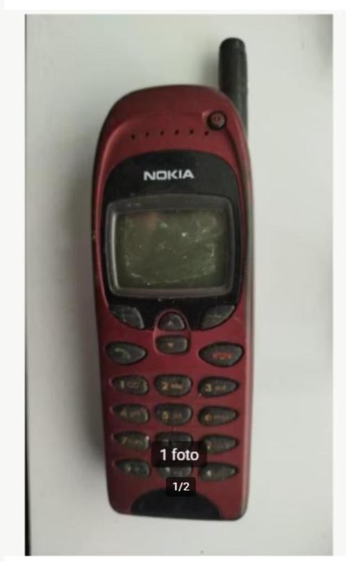 Nokia 6150 model 1998 Rood, (Zonder Lader)