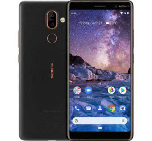 Nokia 7 Plus Zwart - Gloednieuw Geseald