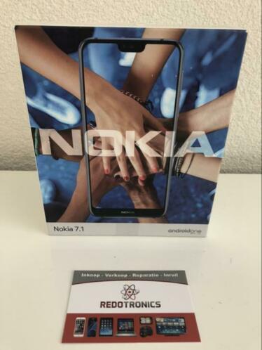 Nokia 7.1 32GB Dual Sim Blue Splinternieuw in doos 