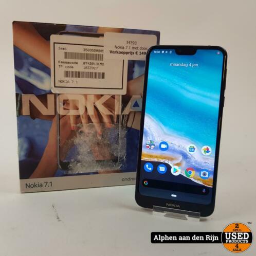 Nokia 7.1 met doos dual-sim