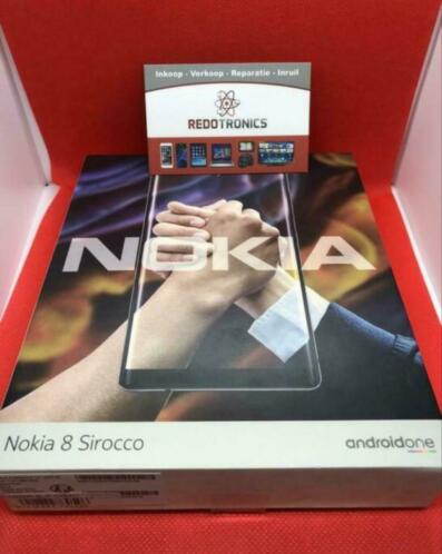 Nokia 8 Sirocco 4G 128GB Zwart In Nieuwstaat