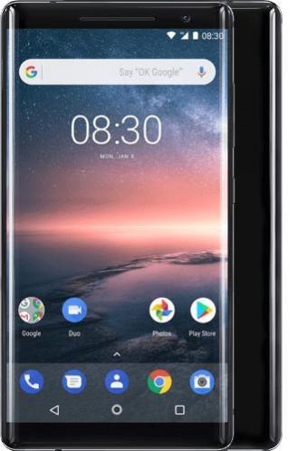 Nokia 8 Sirocco Dual-SIM Black bij KPN