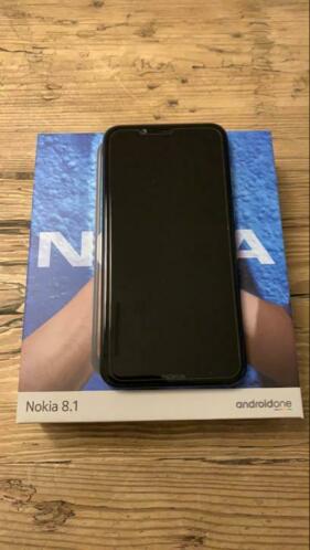 Nokia 8.1 z.g.a.n. met Bon (garantie), doos en accessoires