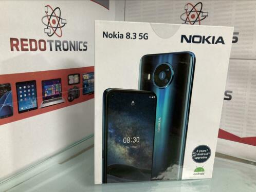 Nokia 8.3 - 5G - 128GB - Blauw Nieuw in doos